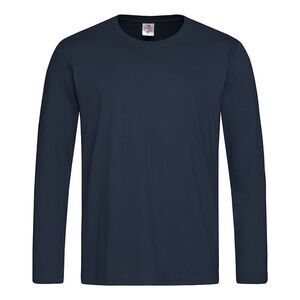 Stedman Mens Classic Long Sleeved Tee / Blue Midnight